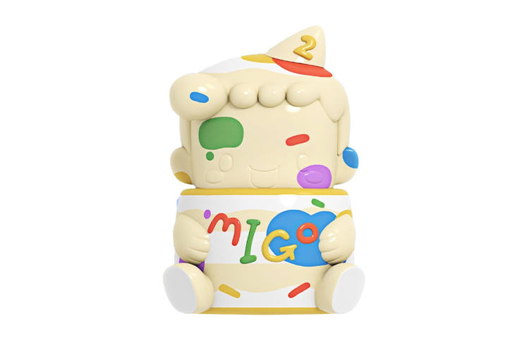 POP MART POP MART MIGO Graffiti Cake Accompaniment Trendy Figures