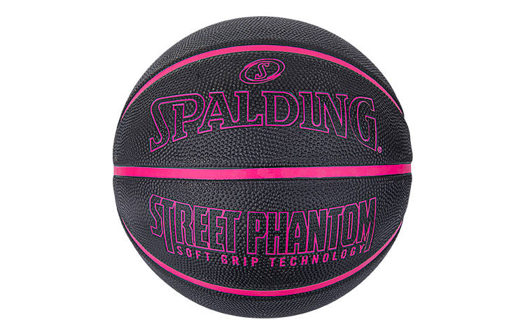 SPALDING Street Phantom Collection Rubber Basketball Neon Pink Size 6 7 Size Training Unisex