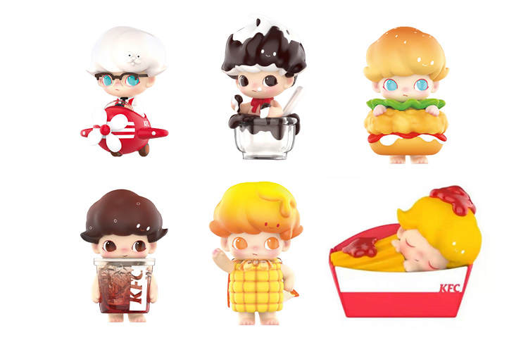 POP MART POP MART x KFC Dimoo KFC Collaboration Mystery Boxes Single Mystery Box/Full Box 6 Pcs
