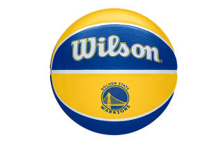 Wilson NBA Series Rubber Basketball Yellow Blue Multicolor Size 7 Ball Training Unisex