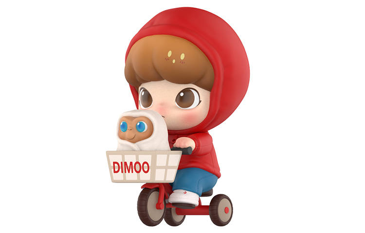 POP MART POP MART x E.T DIMOO Collaboration Style, Large Size Cute Trendy Figures 13cm
