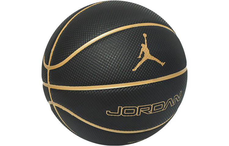 Jordan Jordan Pu Basketball Black Gold Size 7 Ball Training Unisex China Mainland Version