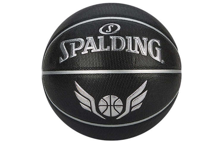 SPALDING SPALDING Pu Basketball Black Silver Size 7 Ball Training Unisex China Mainland Version