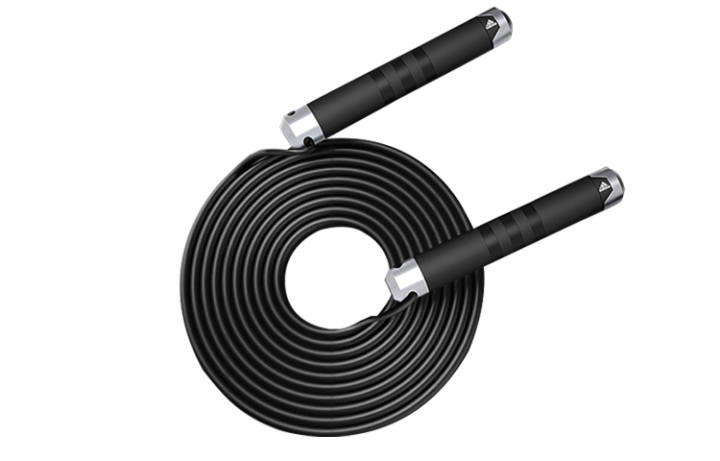 Adidas Adidas Fitness Training Non Countable Jump Ropes Fitness Crowd Rubber Cord With ABS Plastic Controller 3m Black