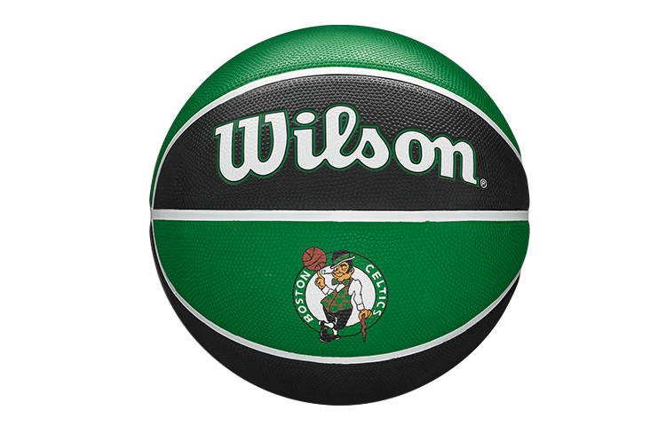 Wilson NBA Series Rubber Basketball Black Green Size 7 Ball Training Unisex