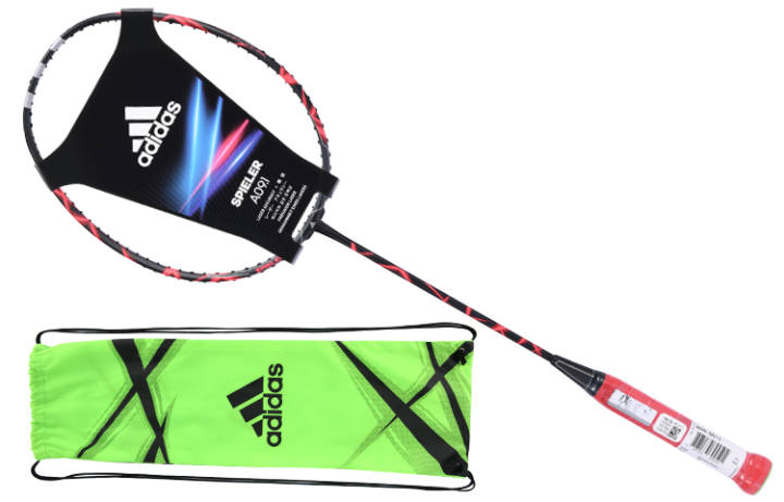 Adidas Adidas Full Carbon Badminton Rackets Control Type All around Defense Advanced Level 675mm Single Racket Red