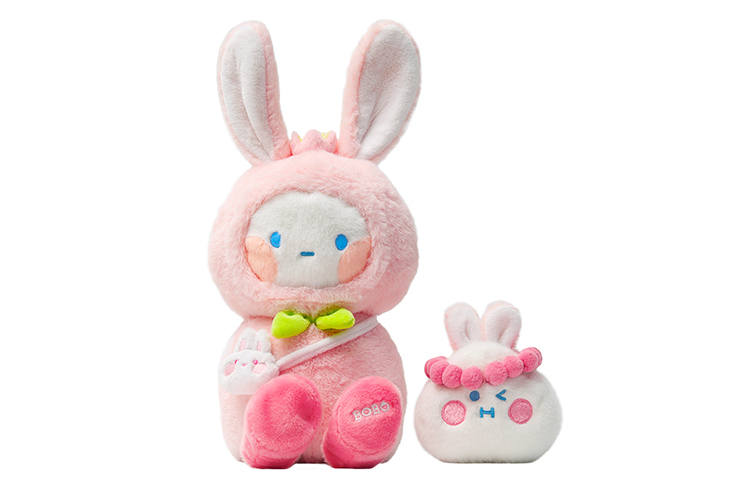 POP MART POP MART BOBO&COCO Pomegranate Usahana Cute Pink Dolls 14cm