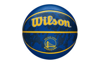 Wilson x NBA Golden State Warriors China Mainland Version Rubber Basketball Blue Size 7 Ball Training