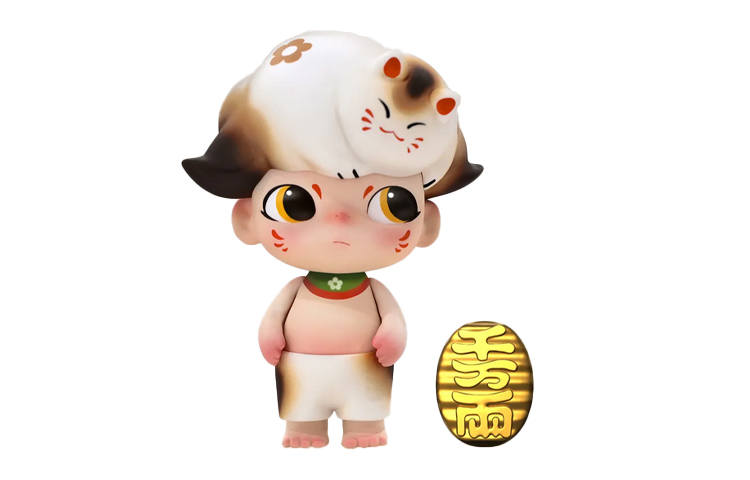 POP MART Dimoo Lucky Cat Fashion Trendy Figures 13cm