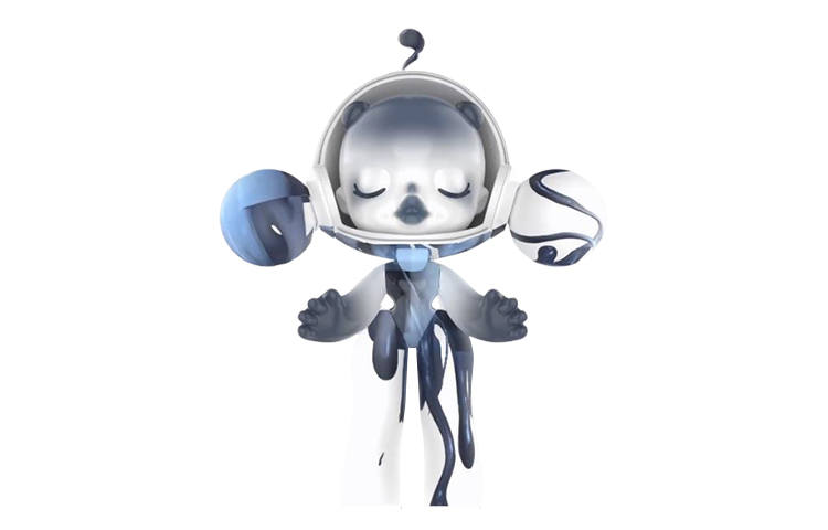 POP MART POP MART 1000% MEGA Skullpanda Α Melt Cute Trendy Figures 76cm