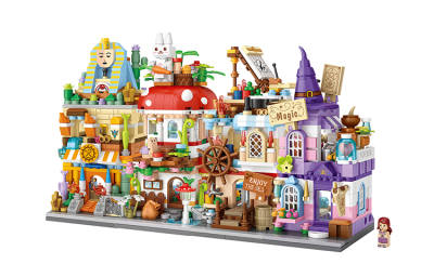 LOZ Fantasy House Series Season 8 Magic House+Sailing House+Mushroom House+Archaeology House Building Blocks