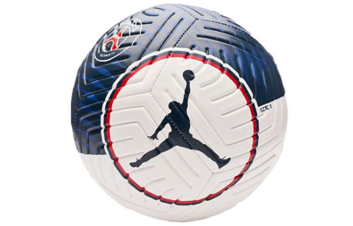 Jordan Jordan Size 5 Ball Soccer Ball Pu Machine Stitched Soccer Ball Unisex Blue White Red