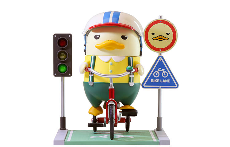 POP MART POP MART DUCKOO Tricycle YA Large Size Cute Trendy Figures 14cm