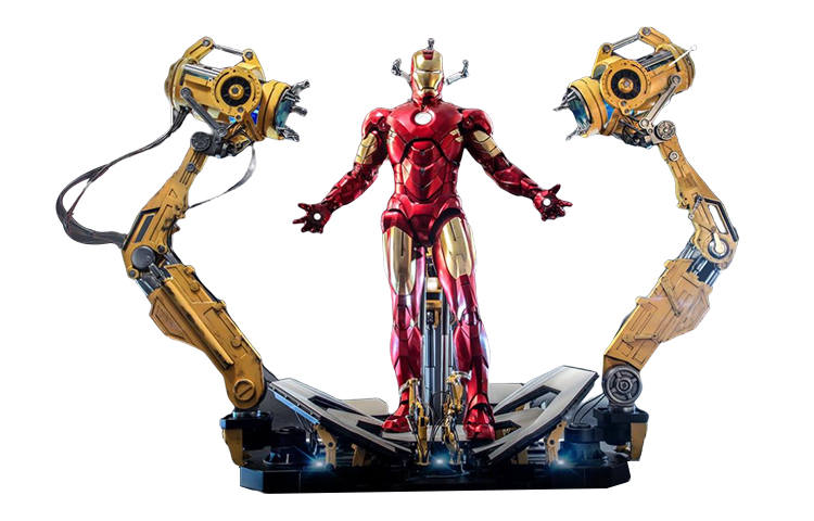 Hot Toys Iron Man MK4 & Decapitation Machine Static Models