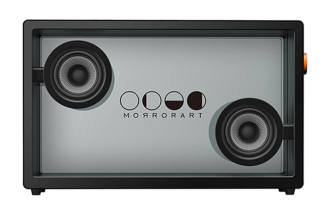 MORROR ART Bluetooth Speaker 3.5mm Audio Jack Bluetooth Connection With Floating Lyrics