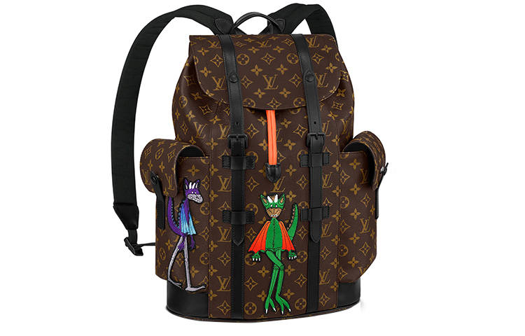 LOUIS VUITTON LOUIS VUITTON CHRISTOPHER Canvas Backpack Women's Brown