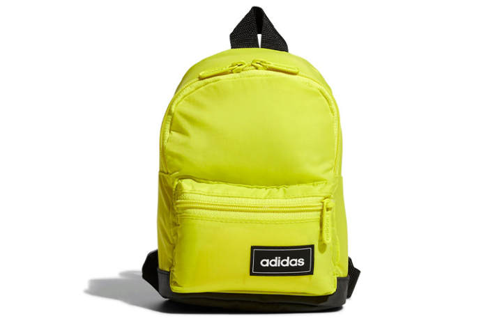 Adidas Adidas Nylon Fabric Backpack Regular Women's Yellow Green