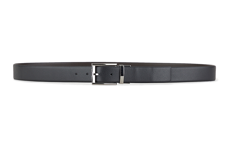 EMPORIO ARMANI Leather Belts Men's Black 3.5cm