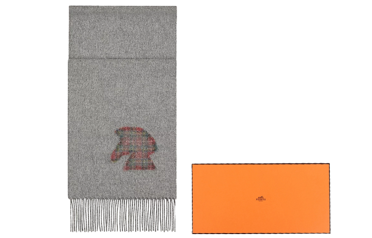 HERMES HERMES Cashmere Knit Scarves Men's