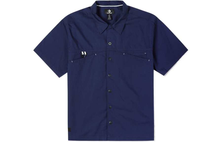 Converse Converse Summer Fun Shirts Unisex Blue Lapel Thin Other