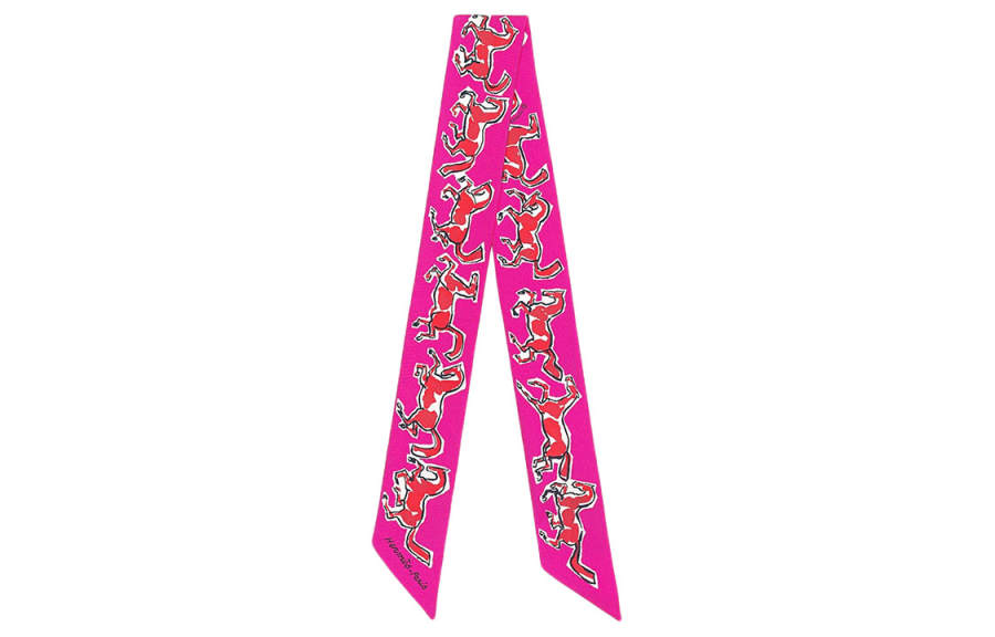 HERMES HERMES Mulberry Silk Scarves Women's