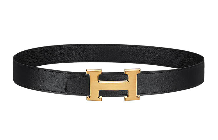 HERMES HERMES Constance Calfskin Leather Belts Women's Width 3.2cm