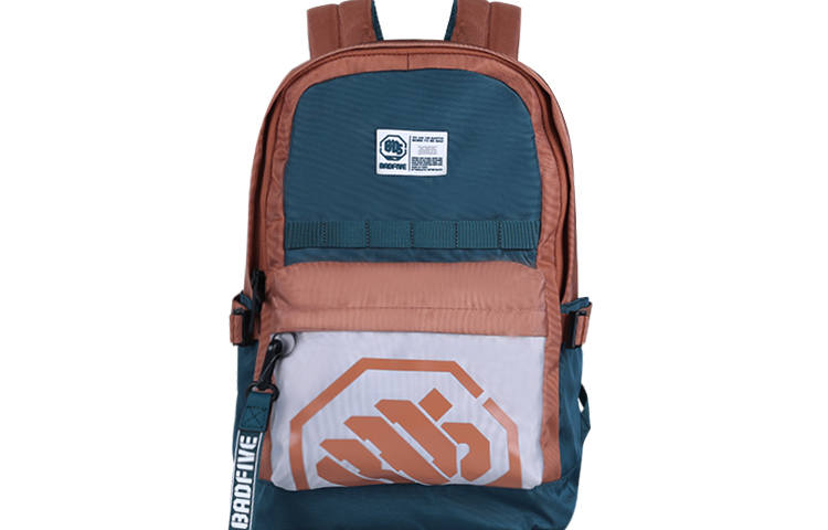 Li-Ning Li Ning Badfive Athleisure Fabric Backpack Regular Unisex Green/Orange/White