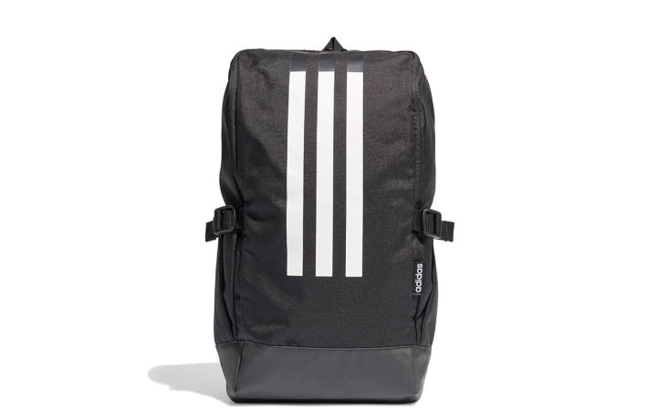 Adidas Adidas Zip Closure Recycled Polyester Plain Weave Fabric Backpack Regular Unisex Black