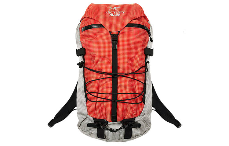 Arcteryx Arc'teryx X PALACE Collaboration No Capacity Information Flap Outdoor Bags Nylon Orange Beige Unisex