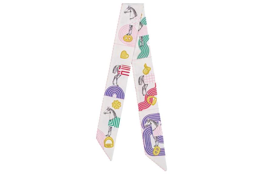 HERMES HERMES 2020 2025 Garde Robe Pop Silk Twilly Scarf Scarves
