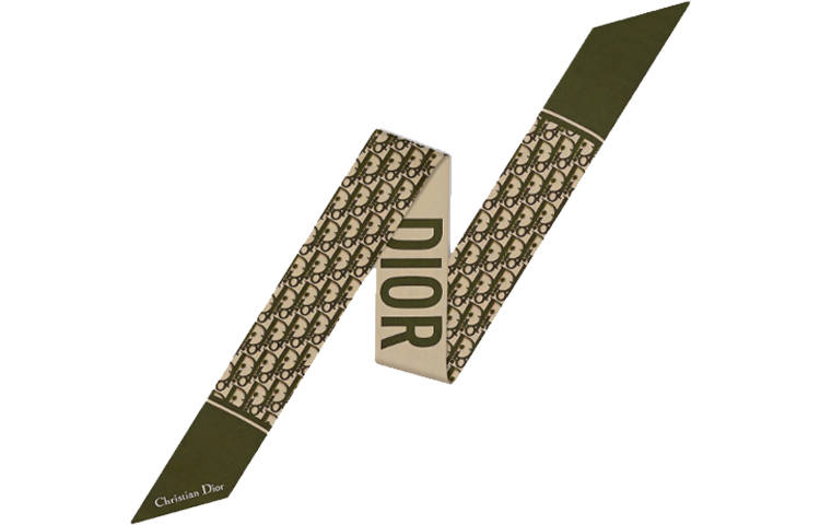 DIOR DIOR Silk Scarves Women's Green