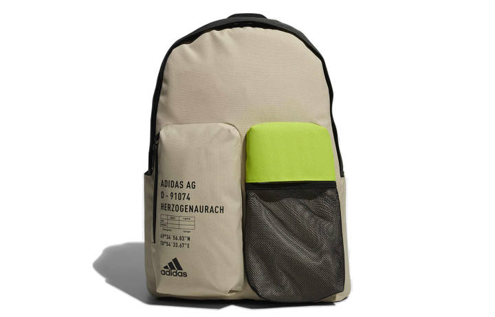 Adidas Adidas Polyester Backpack Regular Unisex Beige
