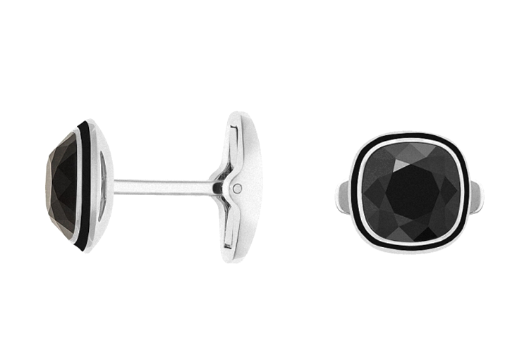 Swarovski Stainless Steel, Faux Crystal, Resin Cufflinks Men's