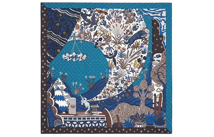 HERMES HERMES Scarves Women's Midnight Blue