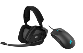 USCORSAIR Saber RGB PRO Wired Connection Skywalker, Head Mounted Gaming Headphones Mice
