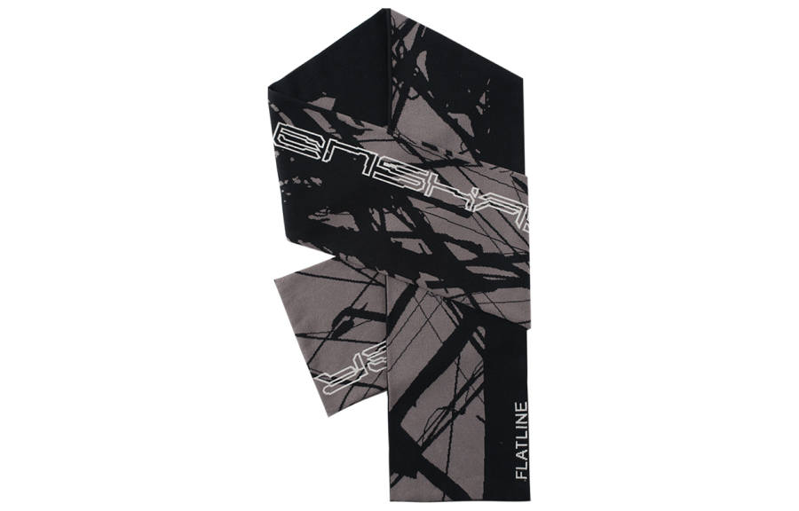 ENSHADOWER Knit Scarves Unisex Black Gray