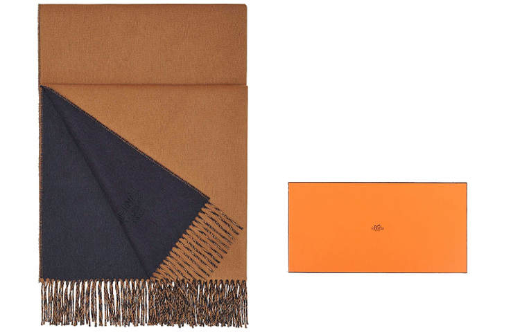 HERMES HERMES Double Sided Knit Scarves Women's