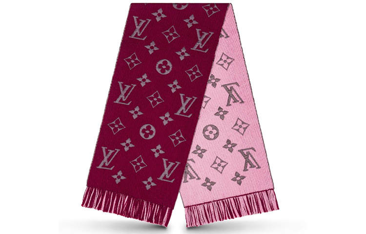 LOUIS VUITTON Louis Vuitton 2019 Monogram fringe scarf