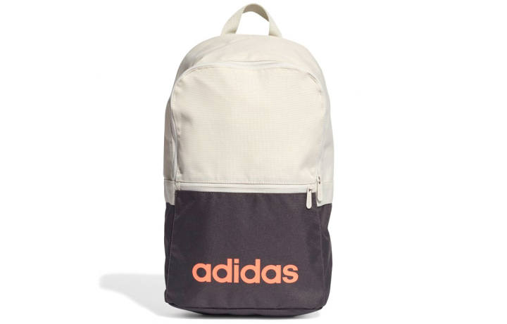 Adidas Adidas Polyester Blend Fabric Backpack Regular Unisex Gray Multicolor