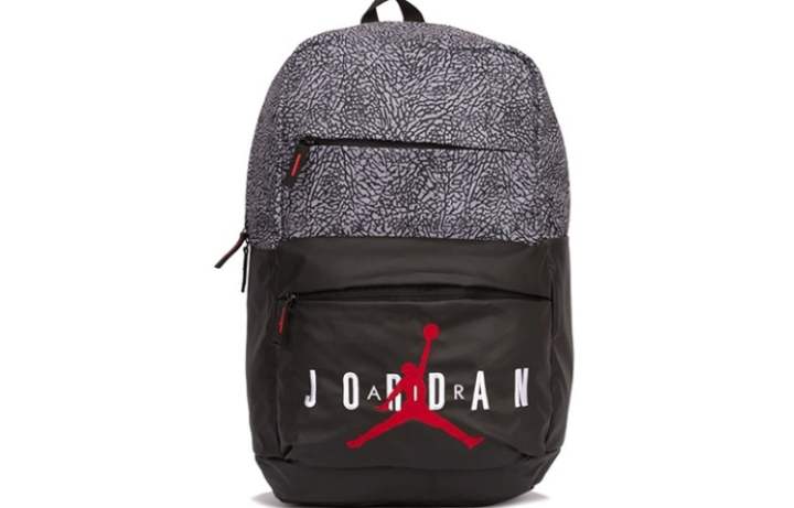 Jordan Jordan Polyester Backpack Regular Unisex Black Cement