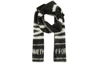 McQ Alexander McQueen Knit Scarves Unisex Black White
