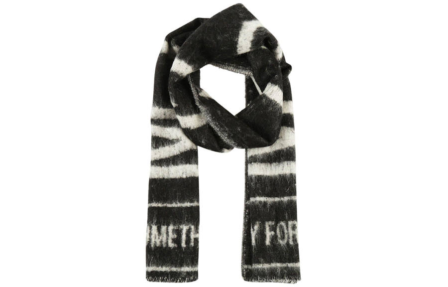 McQ Alexander McQueen Knit Scarves Unisex Black White