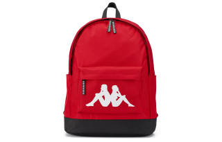 Kappa Polyester Preppy Backpack Large Unisex Mid Century Modern Red