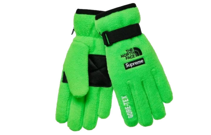 Supreme Supreme Tnf Joint Series Polar Fleece Gloves Unisex Fruit Green
