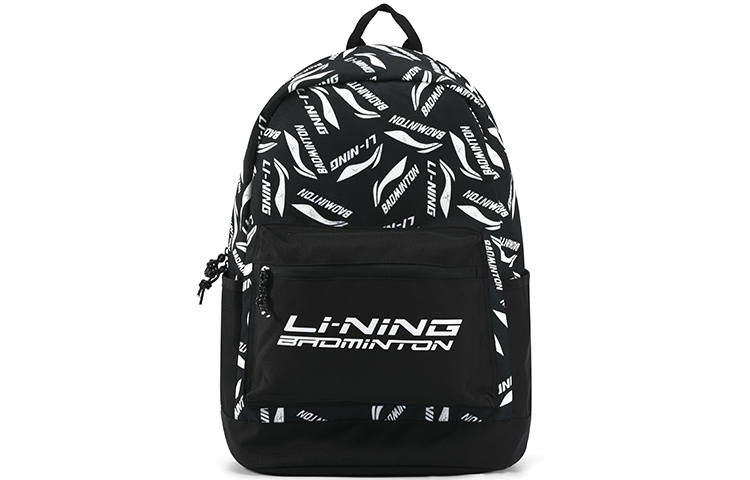 Li-Ning Li Ning Athleisure Fabric Backpack Regular Unisex Black White