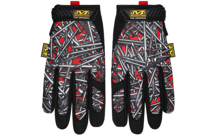 Supreme Supreme Knit Gloves Unisex Dark Gray/Red