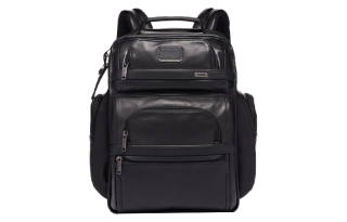 TUMI Brief Pack Leather Multi pocket Backpack