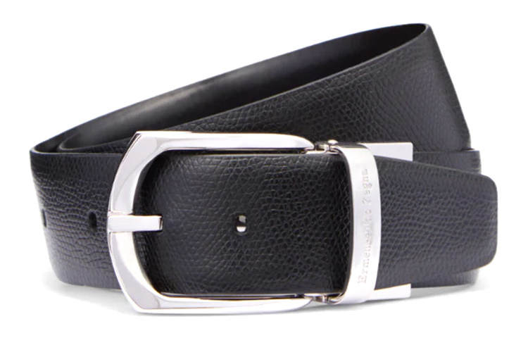 Ermenegildo Zegna Leather Belts Unisex Black