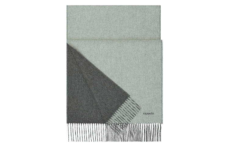 HERMES HERMES Cashmere Knit Scarves Unisex