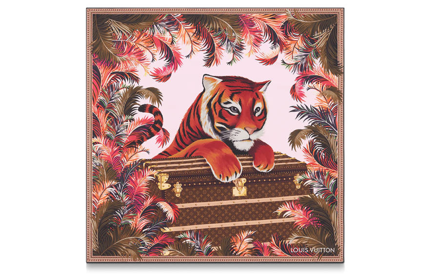 LOUIS VUITTON LOUIS VUITTON Silk Scarves Unisex